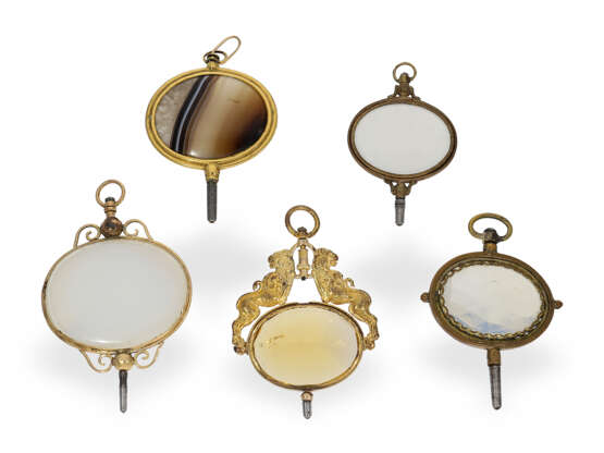 Uhrenschlüssel: außergewöhnliche Sammlung seltener französischer Prunkschlüssel, um 1820 - фото 3