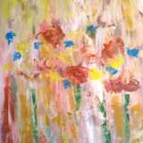 “Wild flowers” Canvas Acrylic paint Abstractionism Landscape painting 2018 - photo 1
