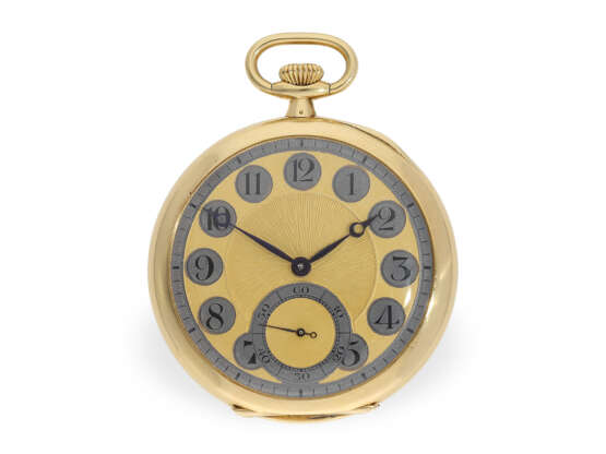 Observatoriumschronometer, feine goldene Genfer Schuluhr, Uhrmacherschule Genf, 2x Genfer Siegel 1922 - фото 1