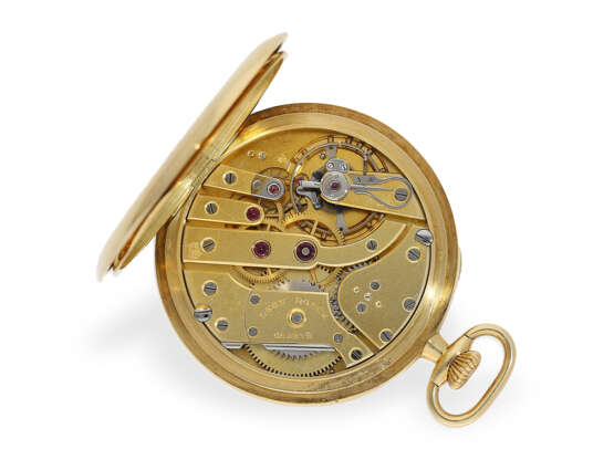 Observatoriumschronometer, feine goldene Genfer Schuluhr, Uhrmacherschule Genf, 2x Genfer Siegel 1922 - фото 2