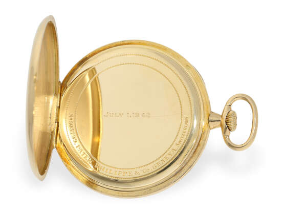 Taschenuhr: sehr seltene Patek Philippe Frackuhr mit Zentralsekunde, gefertigt für Tiffany - фото 2