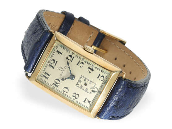 Armbanduhr: Omega Rarität, große Art déco Herrenuhr von 1931 mit Omega-Zertifikat - Foto 1