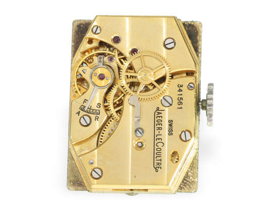 Armbanduhr: frühe Jaeger Le Coultre mit Zentralsekunde, Stahl, ca. 1930 - Foto 2