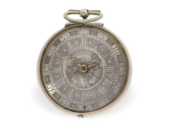 Taschenuhr: englische Sackuhr, um 1700, mit Bergkristallkloben, James Markwick London - фото 5