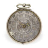 Taschenuhr: englische Sackuhr, um 1700, mit Bergkristallkloben, James Markwick London - photo 5