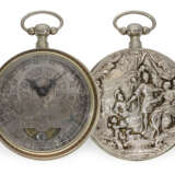 Taschenuhr: sehr seltene englische Sack-Uhr mit Scheinpendel, Peter Garon London, um 1700 - photo 1