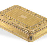 Schnupftabakdose: exquisite Gold/Emaille-Dose mit Musikspielwerk, Georges Reymond/Piguet Meylan, Geneva ca.1820 - Foto 1
