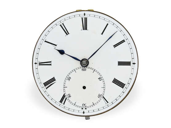 Taschenuhr: feines Chronometerwerk mit Federchronometer-Hemmung, James Whitelaw Edinburgh, ca. 1820 - Foto 2