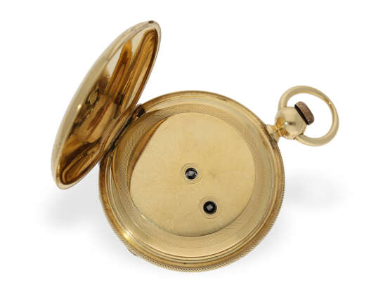 Taschenuhr: schwere Goldsavonnette mit Chronometerhemmung, C.A. Hardy London, ca. 1850 - photo 3