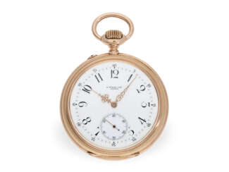 Taschenuhr: ausgesprochen schönes Genfer Ankerchronometer, Alex Hüning No. 20020, ca. 1910