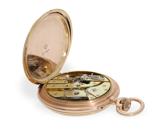 Taschenuhr: ausgesprochen schönes Genfer Ankerchronometer, Alex Hüning No. 20020, ca. 1910 - Foto 4