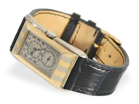 Armbanduhr: Rolex Rarität, Prince Brancard in der sog. "Tiger-Stripe" 18K Ausführung, Ref. 971, ca.1930 - photo 4
