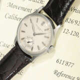 Armbanduhr: sehr seltene Patek Philippe Calatrava Ref.96 in Stahl, von 1934 mit Stammbuchauszug - Foto 1