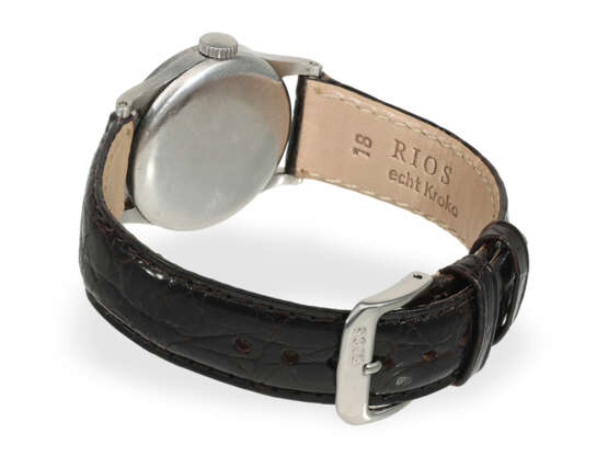 Armbanduhr: sehr seltene Patek Philippe Calatrava Ref.96 in Stahl, von 1934 mit Stammbuchauszug - photo 6