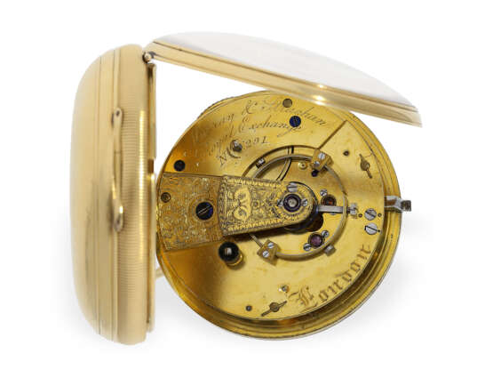 Taschenuhr: besonders schweres, feines englisches Taschenchronometer, James Murray London, HM 1861 - фото 2
