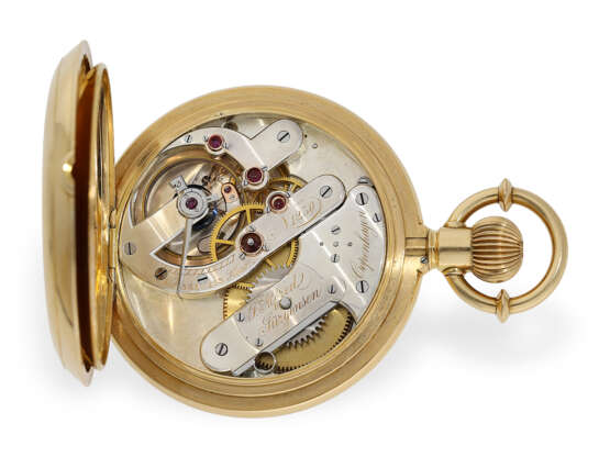 Taschenuhr: schweres, hochfeines Taschenchronometer, Jaques Alfred Jürgensen Copenhagen No.1230, ca. 1875 - Foto 3