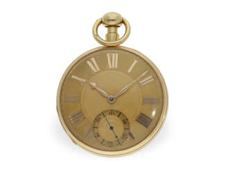 Taschenuhr: bedeutende, frühe englische Uhr mit Minutenrepetition, Duplexhemmung 1823