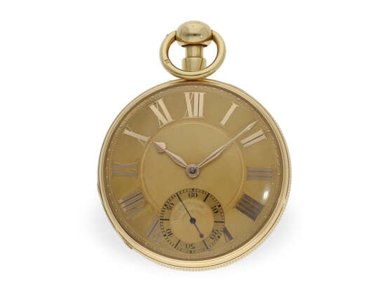 Taschenuhr: bedeutende, frühe englische Uhr mit Minutenrepetition, Duplexhemmung 1823 - photo 1