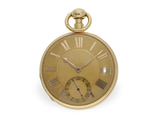 Taschenuhr: bedeutende, frühe englische Uhr mit Minutenrepetition, Duplexhemmung 1823 - photo 2