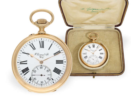 Taschenuhr: Taschenchronometer von feinster Qualität, Guignard & Fils, mit Originalbox - фото 1