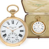 Taschenuhr: Taschenchronometer von feinster Qualität, Guignard & Fils, mit Originalbox - Foto 1