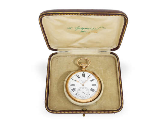 Taschenuhr: Taschenchronometer von feinster Qualität, Guignard & Fils, mit Originalbox - фото 7