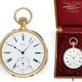 Taschenuhr: äußerst seltenes, hochfeines Chronometer mit 5-Minuten-Repetition, Henry Capt Geneve - Foto 1