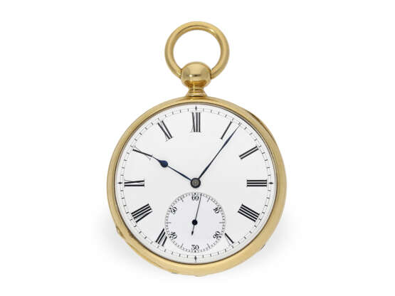 Taschenuhr: historisch interessantes Chronometer, Schuluhr?, Louis Auguste Brandt No.2 !, ca.1850 - photo 1