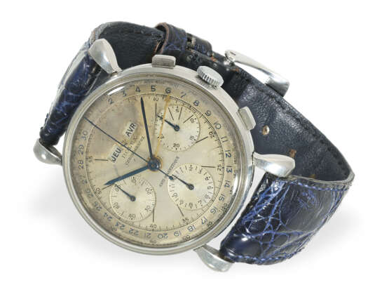 Armbanduhr: Rolex-Rarität, sog. "Jean- Claude Killy" Dato-Compax Ref.4768, ca. 1948 - Foto 1