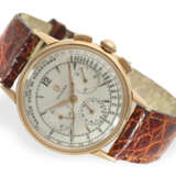 Armbanduhr: höchst attraktiver, großer rotgoldener Ärzte-Chronograph, Omega Ref.2279 von 1956/57 - Foto 1