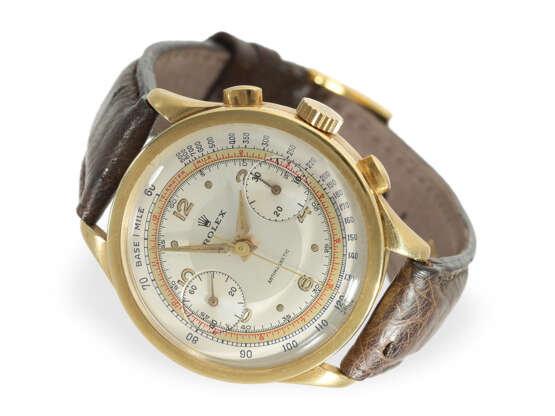 Armbanduhr: äußerst attraktiver, großer Rolex Chronograph Ref. 2508, ca. 1945 - Foto 1