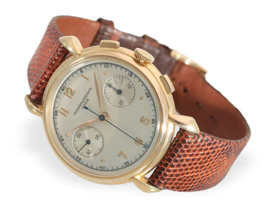Armbanduhr: einer der schönsten & größten Vacheron & Constantin Chronographen, Ref.4178 Pink, ca. 1943 - photo 1