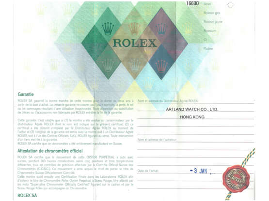 Armbanduhr: Rolex Sea-Dweller REF. 16600, Stahl, Box & Papiere, 2002/2003 - фото 10