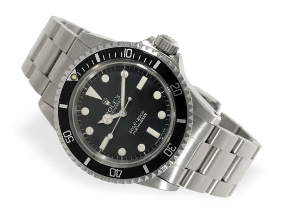 Armbanduhr: sehr schöne Rolex Submariner No Date "Maxi Dial", REF 5513, Fullset, LC100, 1982 - photo 2