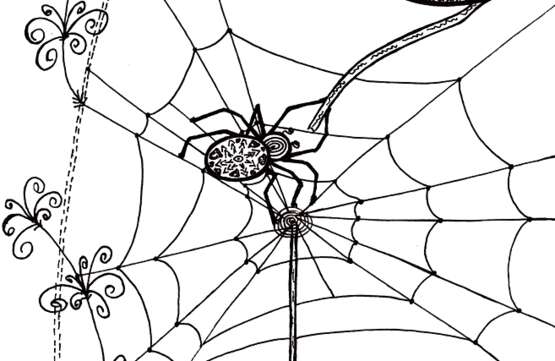 «La toile d'araignée» Carton Technique mixte Mythologique 2015 - photo 3