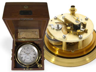 Hochfeines Glashütter Chronometer der Deutschen Kriegsmarine , Franz Lidecke Geestemünde Nr.564, ca. 1925