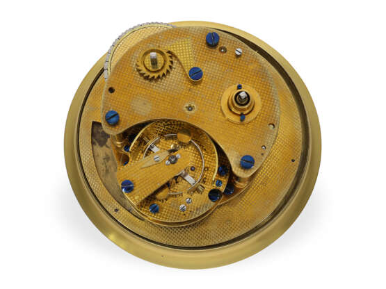 Hochfeines, großes Marinechronometer mit 8-Tage-Werk und "Auxiliary compensation balance", White & Hutton No.6079, ca. 1920 - photo 2