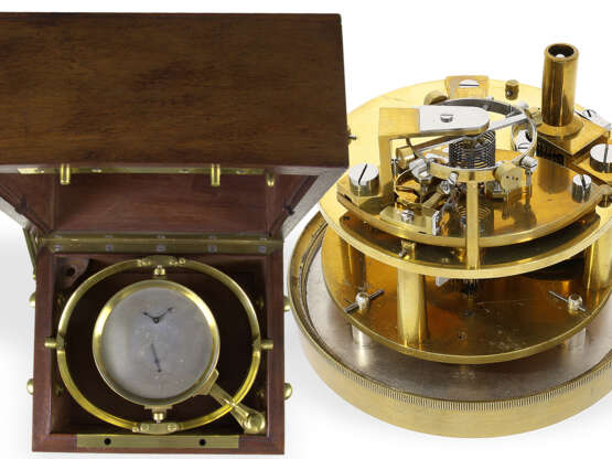 Marinechronometer: bedeutendes Marinechronometer von Breguet, No.278, verkauft 1839 - photo 1