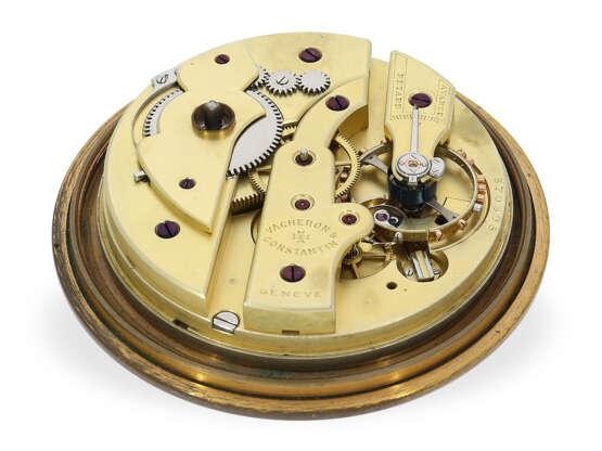 Extrem rares, kleines 2-day Chronometer, Vacheron & Constantin No. 370698, mit Stammbuchauszug, 1 von vermutlich nur 3 Exemplaren - photo 2