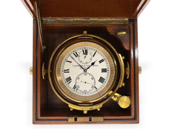 Extrem rares, kleines 2-day Chronometer, Vacheron & Constantin No. 370698, mit Stammbuchauszug, 1 von vermutlich nur 3 Exemplaren - photo 5