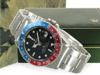 Armbanduhr: Rolex GMT Master "Pepsi" REF. 1675, Fullset LC100, ca. 1971