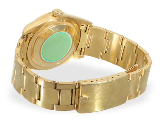 Armbanduhr: luxuriöse Rolex Day-Date REF. 18208, 18K Gold mit Oysterband, Fullset, LC100 - Foto 11