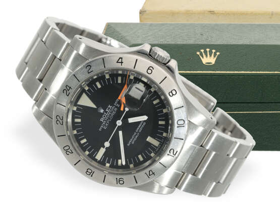 Armbanduhr: gesuchte Rolex Explorer II "SteveMcQueen", Stahl, REF. 1655, Fullset, 1978 - photo 1