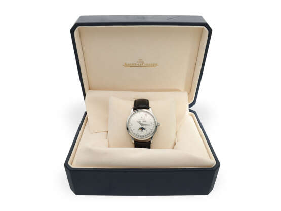 Armbanduhr: hochfeine große Vollkalender-Uhr mit Mondphase, Jaeger LeCoultre Ref.140.8.98S, Full-Set - photo 4