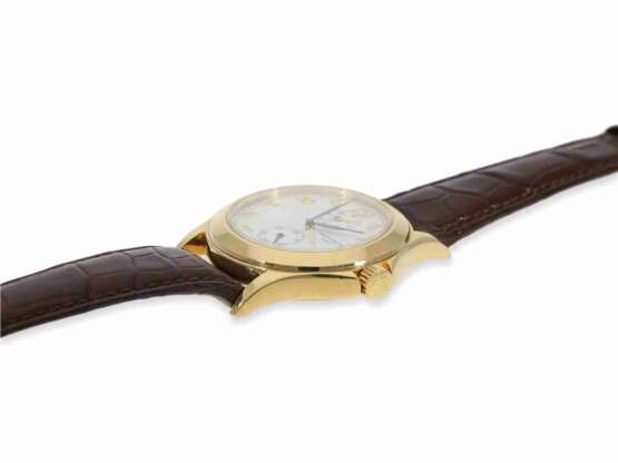 Armbanduhr: nahezu neuwertige, große Patek Philippe "CALATRAVA TRAVEL TIME" Ref.5134, mit Stammbuchauszug, Genf, 2002 - Foto 3