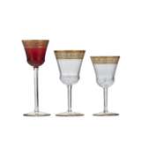 A ST. LOUIS CLEAR AND COLORED GLASS PART STEMWARE SERVICE - photo 2