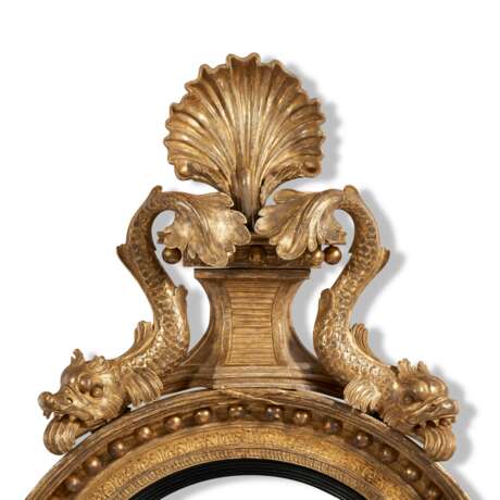 A REGENCY GILTWOOD CONVEX MIRROR - Foto 3