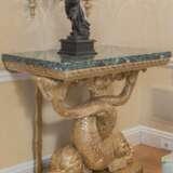 A MATCHED PAIR OF REGENCY GILTWOOD CONSOLE TABLES - фото 6