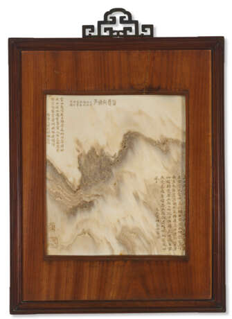 TWO FRAMED `DREAMSTONE` WALL PLAQUES - photo 1