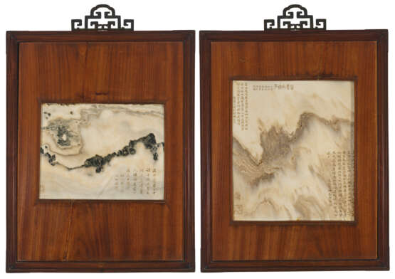 TWO FRAMED `DREAMSTONE` WALL PLAQUES - photo 2